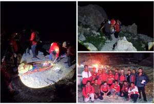 کوهنورد مصدوم در ارتفاعات بیرمی نجات یافت