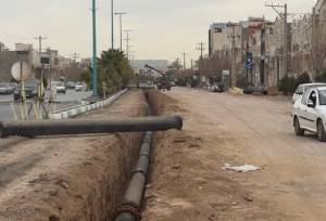 حفاری خارج از برنامه آبفای یزد عامل تاخیر در بازگشایی یک معبر پرتردد