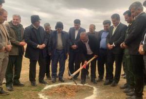 طرح پخش سیلاب و مدیریت رواناب بهمئی کلنگ زنی شد