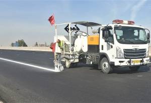 ۱۲ کیلومتر از جاده خرم‌آباد - پلدختر خط‌کشی شد