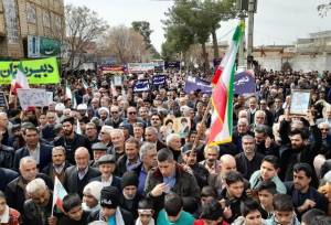 یحیی‌آبادی‌ها یکپارچه در راهپیمایی ۲۲ بهمن