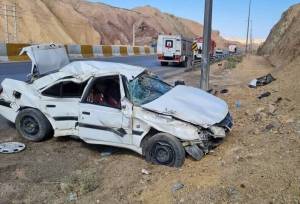 واژگونی خودرو در محور جاده انهر ارومیه ۶ مصدوم برجا گذاشت