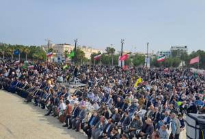 خروش ساحل‌نشینان خلیج فارس در ۲۲ بهمن؛ بوشهر یک‌صدا در میدان ایستادگی