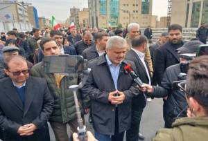 حضور رئیس کل دادگستری استان تهران در راهپیمایی ۲۲ بهمن