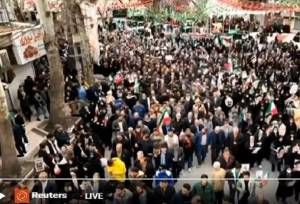 پوشش راهپیمایی ۲۲ بهمن در «رویترز»