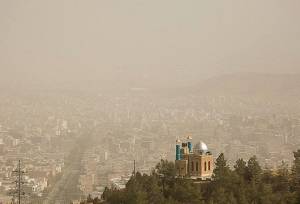کاهش کیفیت هوا در کردستان با ورود گردوغبار