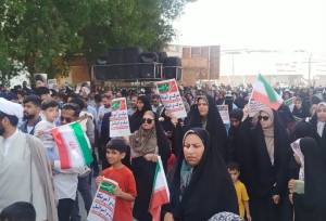 راهپیمایی حماسی مردم جاسک در راهپیمایی ۲۲ بهمن