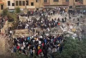 ۳ کشته و ۴ زخمی در حادثه فروریختن ساختمانی در طرابلس لبنان+ فیلم