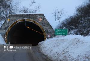 محور کرج - چالوس از ۲۶ بهمن تا ۱۸ اسفند مسدود است