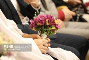 ترویج «ازدواج آسان» با برگزاری جشن ۱۱۰ زوج در مشهد