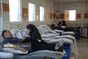 استقرار تیم سیار خون‌گیری در سرپل‌ذهاب برای اهدای خون