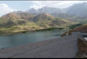 تصاویری از افتتاح سد «کمندان» با حضور رئیس جمهور