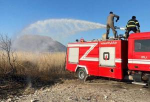 مهار آتش‌سوزی در حاشیه پارک ملی دریاچه ارومیه 