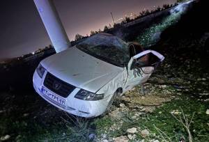 واژگونی خودرو در محور جم به سیراف  ۲ مصدوم داشت