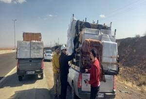 برخورد پلیس راه با تردد حمل بار نامتعارف توسط وانت بارها در تهران