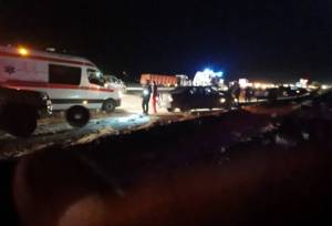  تصادف زنجیره ای در جاده کرمان- رفسنجان ١١ مصدوم و ٣ فوتی داشت