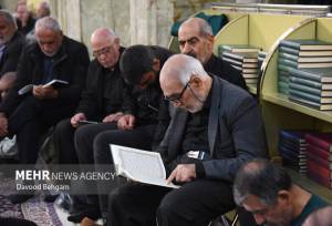 نهمین سحر با مناجات خوانی در حرم امام رضا(ع)