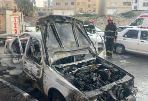 یک مصدوم در پی حریق خودرو در بندرعباس