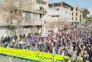 حضور پرشور مردم بردسکن در راهپیمایی ۲۲ بهمن