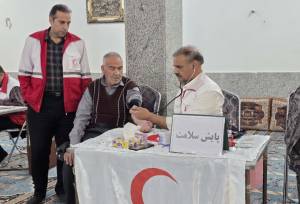 روستای همت‌آباد شهرستان تفت میزبان همت‌بلند داوطلبان جمعیت هلال‌احمر