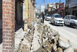 آغاز عملیات پیاده‌روسازی بافت فرسوده دوگنبدان با اعتبار ۴میلیارد تومان