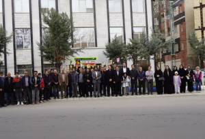 شرکت جامعه ورزش و جوانان خرم‌آباد در راهپیمایی ۲۲ بهمن