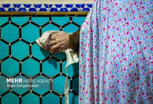 غبارروبی و آماده‌سازی ۱۵۰۰ مسجد خوزستان برای ماه رمضان