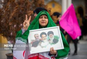 خروش آرادانی‌ها در راهپیمایی یوم الله ۲۲ بهمن