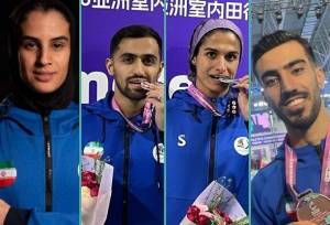 پایان کار دوومیدانی کاران ایران با یک مدال نقره و ۳ برنز