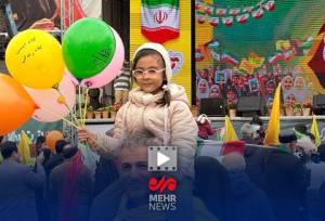 حضور پرشور مردم در تقاطع خیابان بهبودی تهران