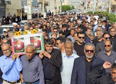 تشییع شهید «مجید بحرانی» مجاهد جبهه اقتصاد 
