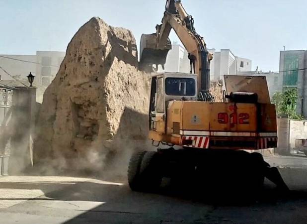 باروی تخریب شده در گلپایگان قدمت باستانی ندارد