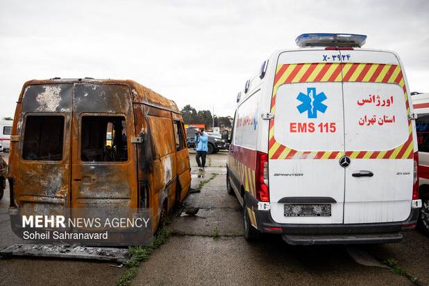 تخریب یک بالگرد و ۳۵ آمبولانس اورژانس در جنگ رمضان