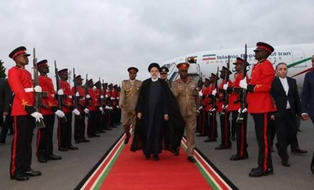 استقبال رسمی رئیس‌جمهور کنیا از آیت‌الله رئیسی