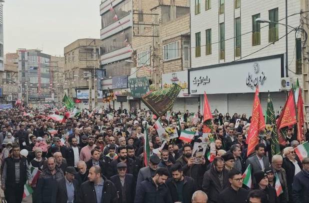 خروش انقلابی مردم نظرآباد در ۲۲ بهمن