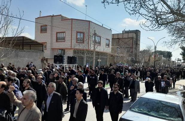 راهپیمایی با شکوه مردم در خلیل آباد