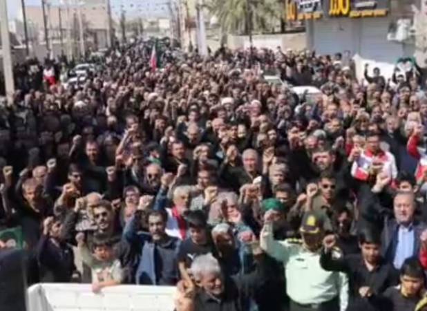 راهپیمایی مردم خورموج