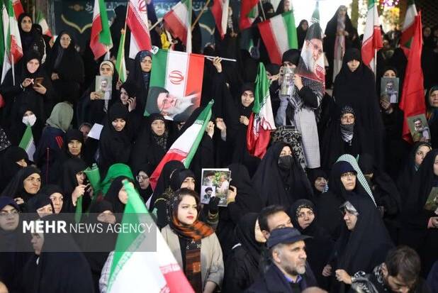 بر قله‌های وحدت ملی؛ تداوم خروش شبانه ملت ایران در برابر تجاوز دشمن