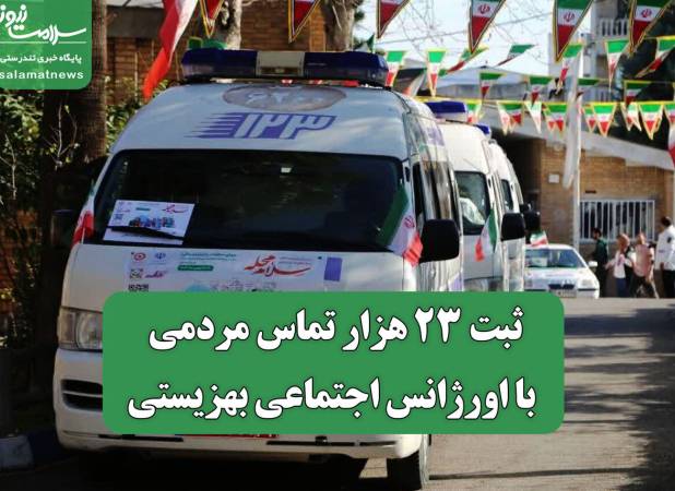 ثبت ۲۳ هزار تماس مردمی با اورژانس اجتماعی بهزیستی