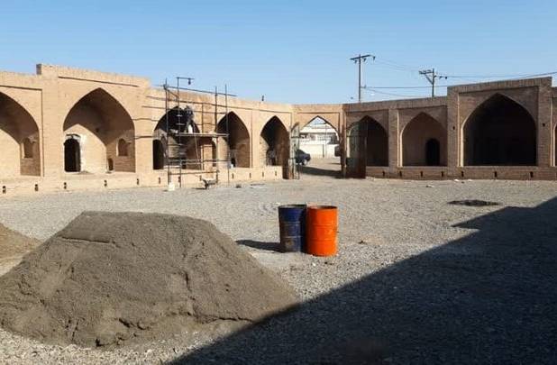 عملیات مرمت بنای تاریخی «رباط فیض آباد» خراسان رضوی آغاز شد