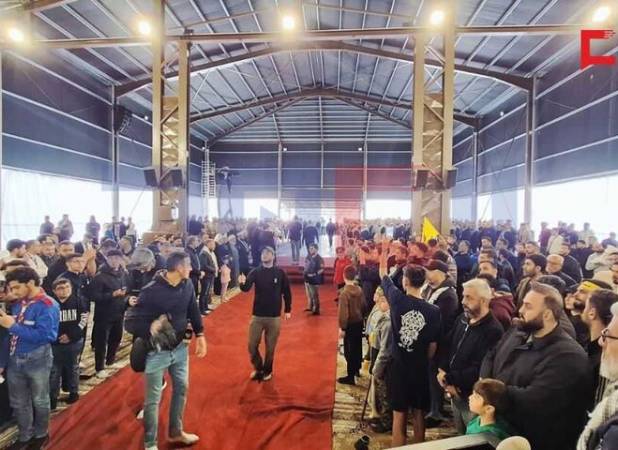 مراسم سالروز تشییع سید حسن نصرالله در لبنان برگزار شد