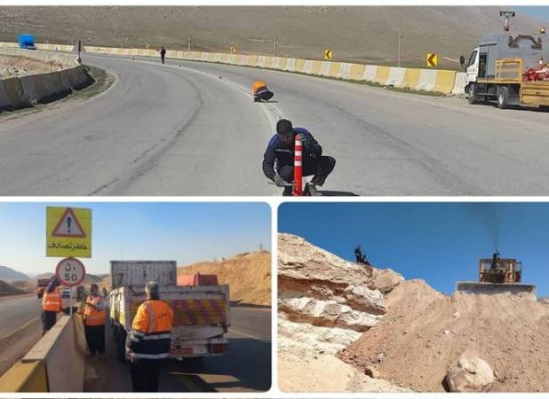 ایمن‌سازی ۱۶۲ نقطه حادثه‌خیز در محورهای کرمانشاه