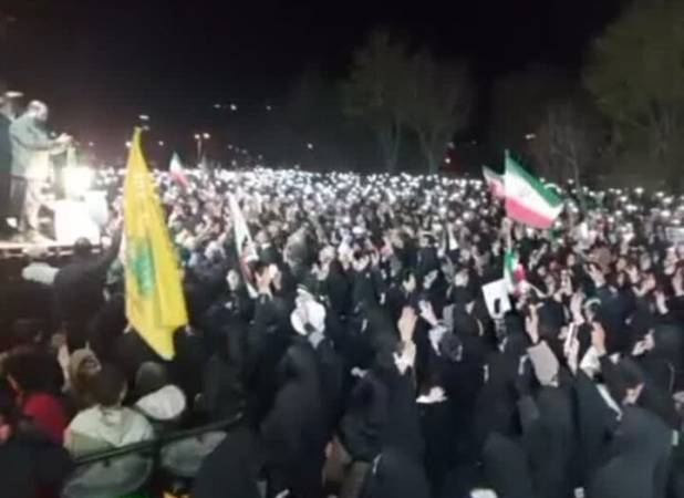 طنین «حیدر، حیدر» مردم دورود در سوگ رهبر شهید