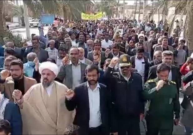 حضور مردم انقلابی و همیشه در صحنه فهرج در راهپیمایی ۲۲ بهمن