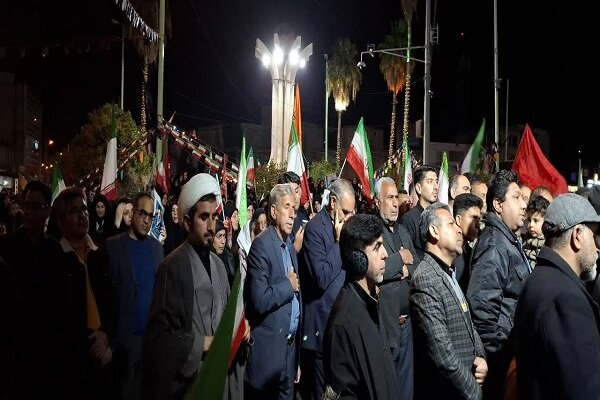 تداوم تجمع پلدختری‌ها در حمایت از نیروهای مسلح
