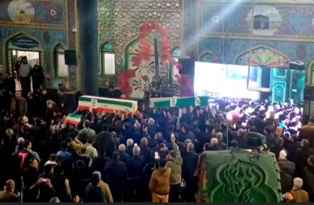 شب وداع با پیکرهای مطهر ۵ شهید در بابل