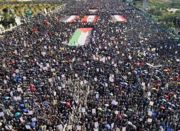 تاکید مردم یمن بر ادامه حمایت از فلسطین