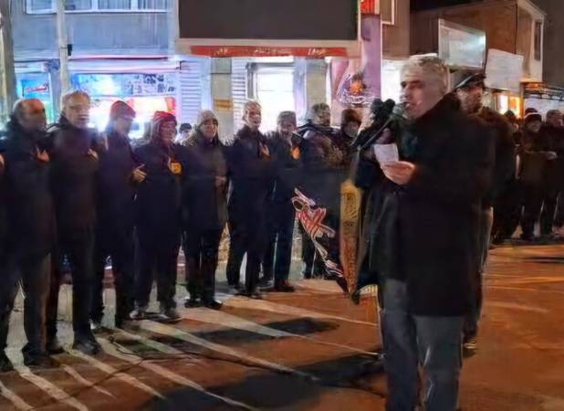 عزاداری در سوگ رهبر شهید و بیعت با سومین رهبر انقلاب در هریس