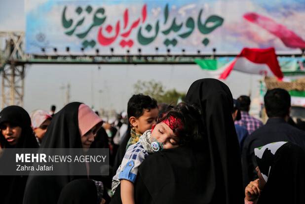 خروش عظیم مردم بخش توکهور و هشتبندی هرمزگان در راهپیمایی ۲۲ بهمن