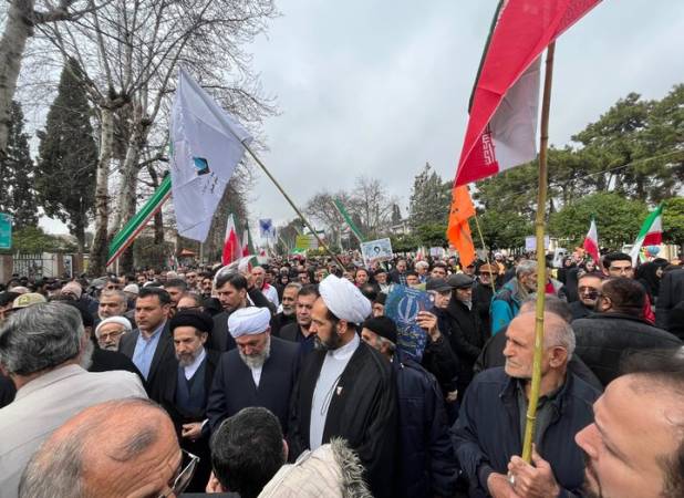 گرگان؛ موج عاشقانی که با «لبیک یا خامنه‌ای» دل به دریا زد